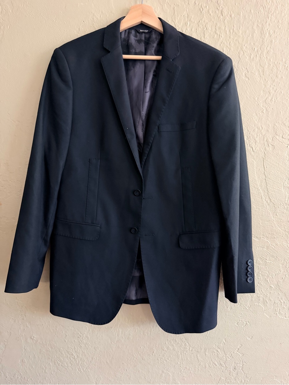 Rock & Republic Men's Black Single-Breasted Two-Button Blazer